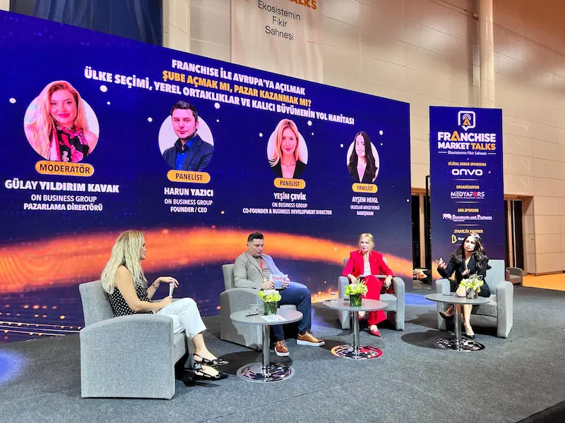Panel zur Expansion türkischer Franchise-Marken nach Europa auf der Be My Franchise 2026 in Istanbul